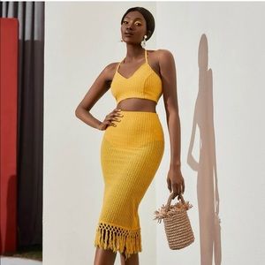 Yellow two piece set